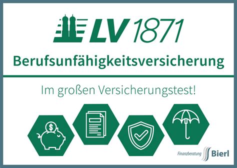 LV 1871 Berufsunfähigkeitsversicherung im Test.